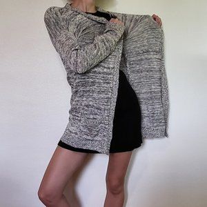 Pink Republic black and white heathered cardigan